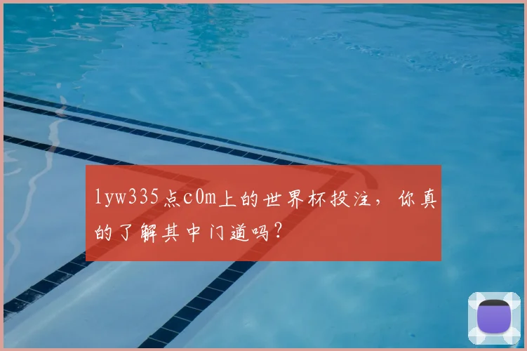 lyw335点c0m上的世界杯投注,你真的了解其中门道吗?